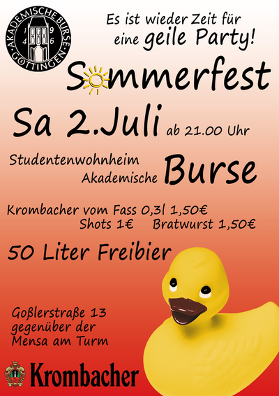Sommerfest der Burse 02.Juli 2011